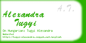 alexandra tugyi business card